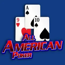 All American Poker online game logo by RTG (Reel Time Gaming) on lizaroo.pl