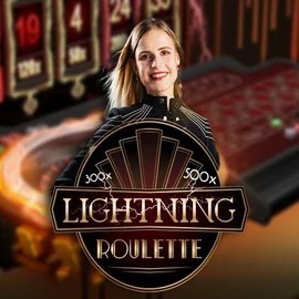 Lightning Roulette slot visual from Evolution available on lizaroo.pl