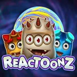 Reactoonz logo by Play'n GO at Lizaro Casino