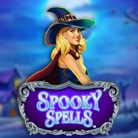 Spooky Spells slot logo by Novomatic at Lizaro Casino